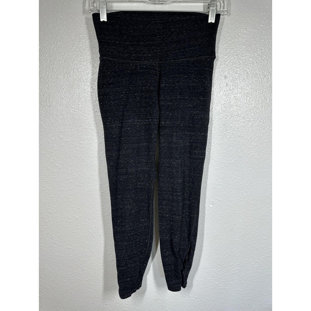 Old Navy Active Pants Womens Small Black Go-Dry High Waist Cropped Leggings Yoga